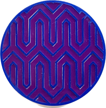 3" Circle Acrylic Custom Mosaic "Zig-Zag" Patch