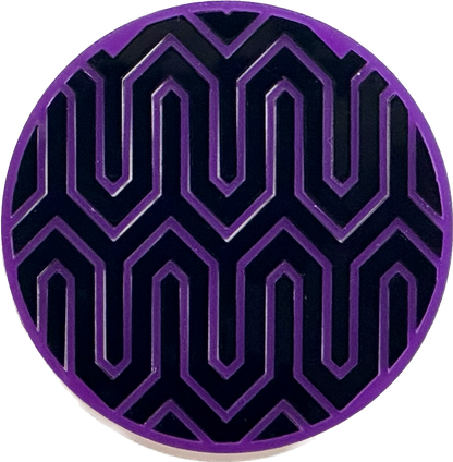 3" Circle Acrylic Custom Mosaic "Zig-Zag" Patch