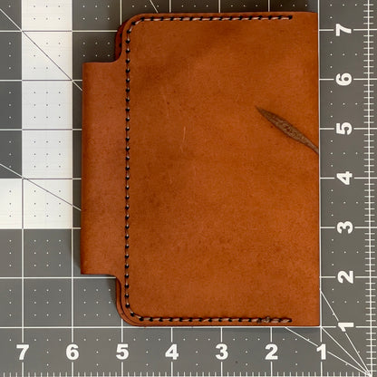Leather Field Notes (3.5”x5.5”) Style Notebook Cover with Card Holder and Pen Loo