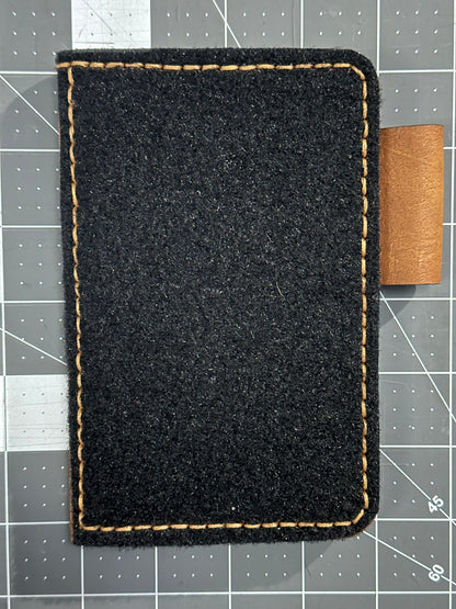 Leather Field Notes (3.5”x5.5”) Velcro Notebook Cover